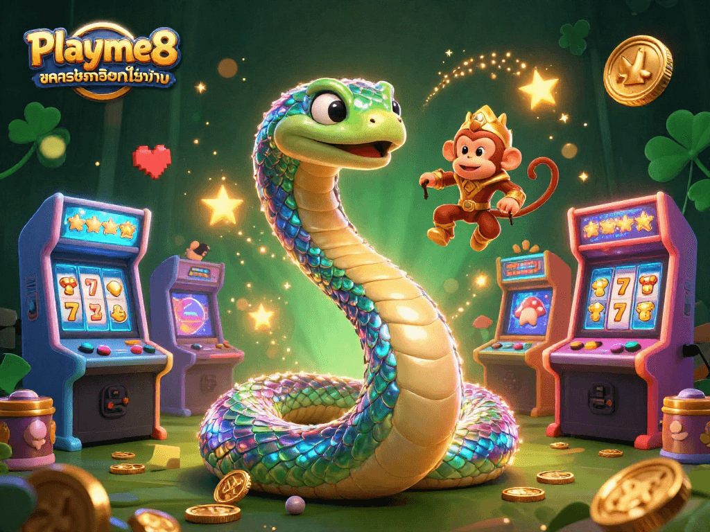 ภาพการ์ตูน 3D ที่แสดงถึง Playme8 ข้อควรเช็กก่อนใช้งาน ในคาสิโนออนไลน์