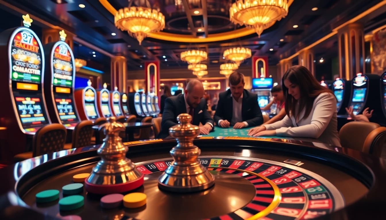 Experience thrilling gameplay at https://kong88.win with an upscale casino atmosphere featuring roulette and poker.