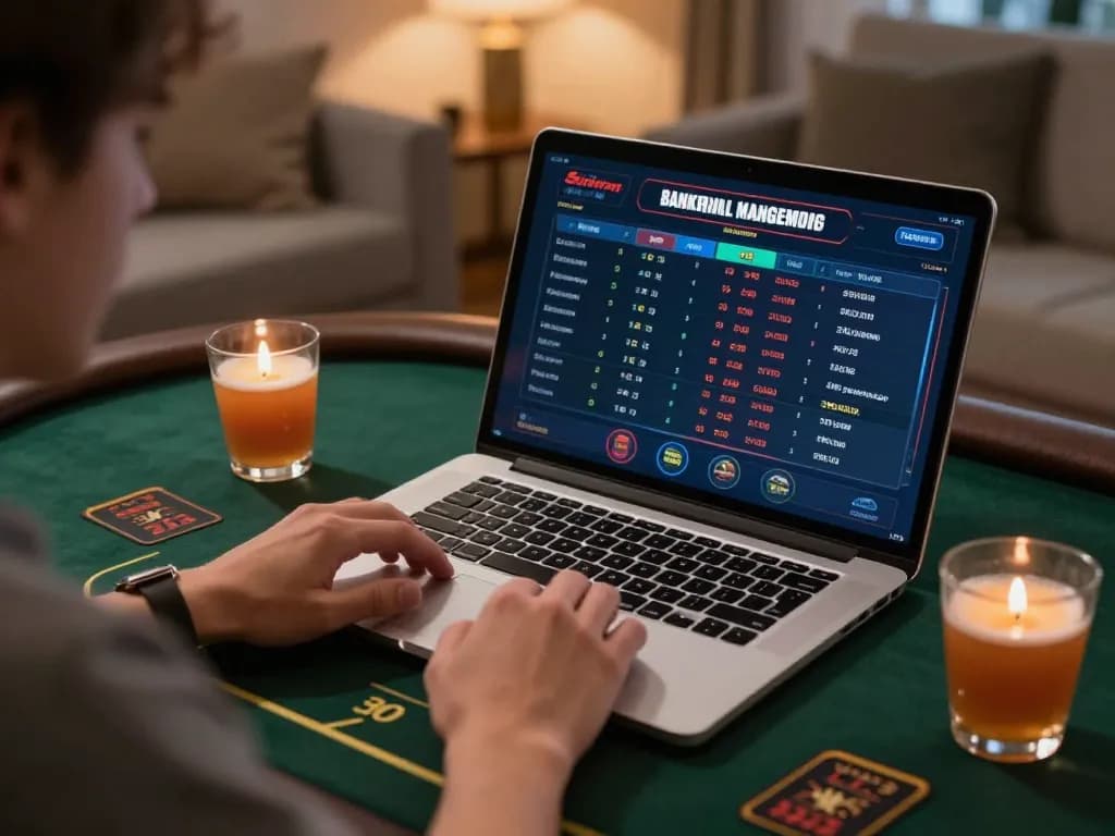 Player enjoying online casino gaming at Sunwin, focused on live dealer games with strategic notes.