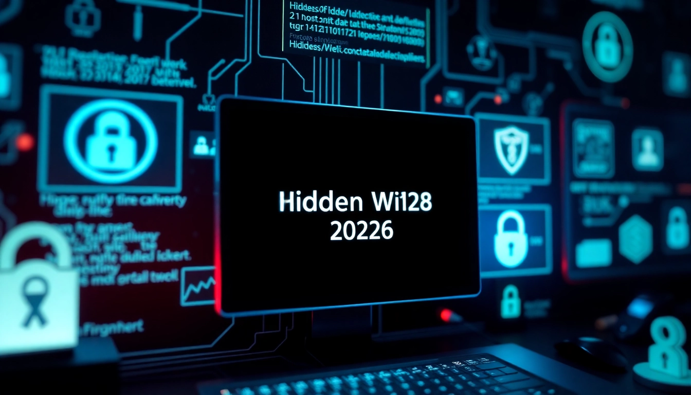 Secure digital interface showcasing the hidden wiki and dark web links
