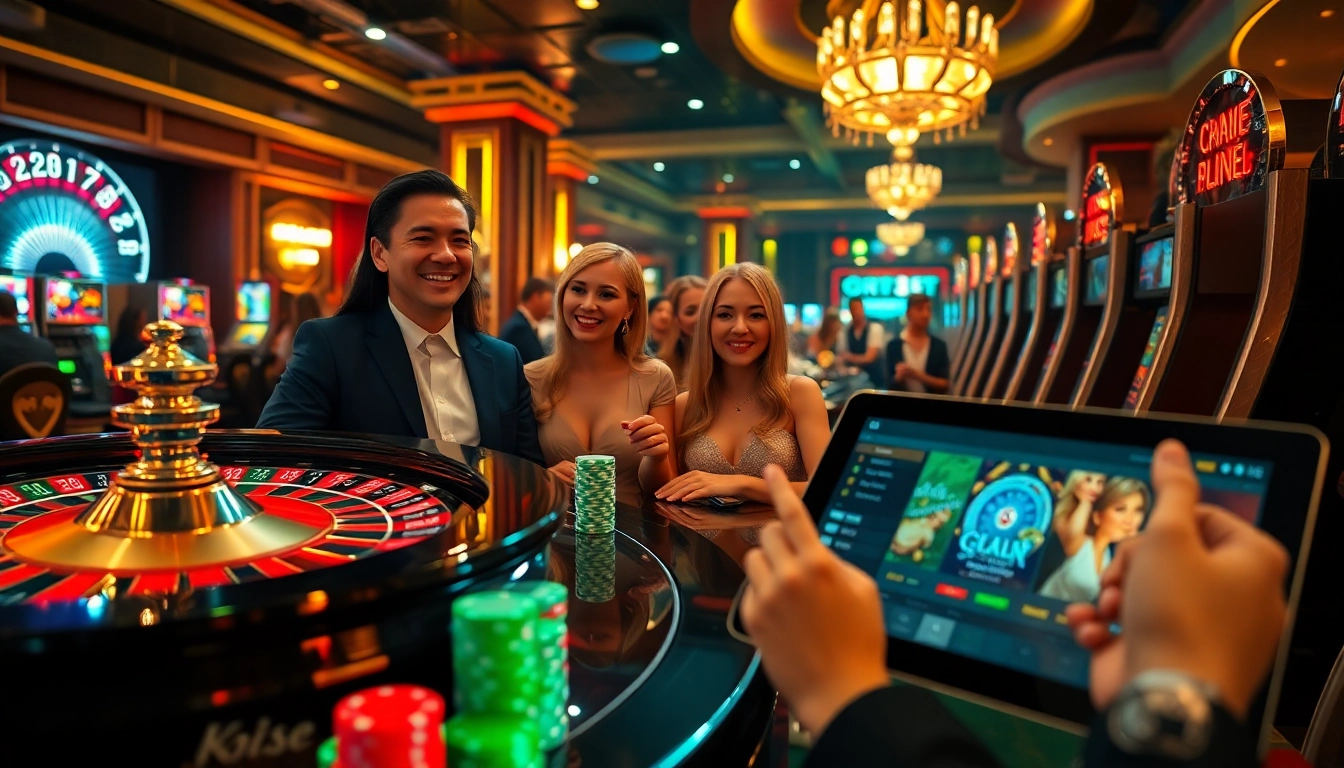 Experience the thrill of winning at https://ok365t.fit/ with vibrant casino visuals featuring roulette and poker.