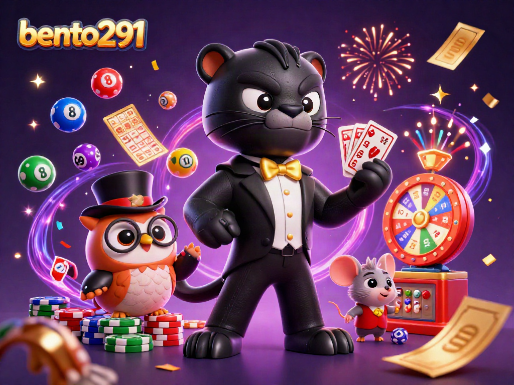 Experience bento291 with a stylish panther dealer, lively lottery balls, and festive atmosphere.