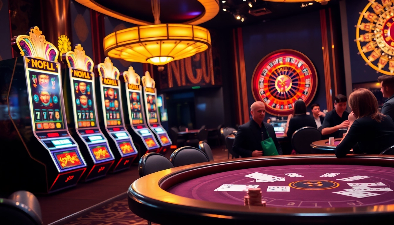 Engage in the thrilling game nohu with vibrant slot machines and an exciting casino atmosphere.