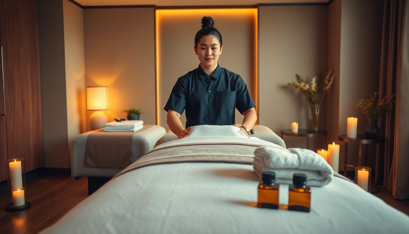 Exceptional 수원출장마사지 service setup in a luxurious hotel room