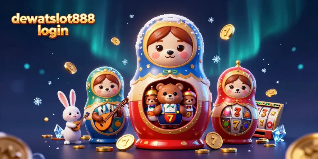 Login ke dewataslot888 dengan slot dan karakter kasino yang seru.
