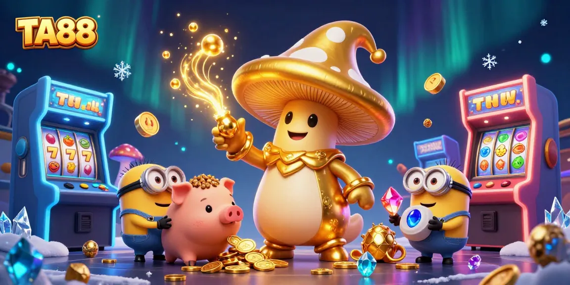Experience winning moments with TA88's magical casino ambiance filled with treasures and vibrant game elements.