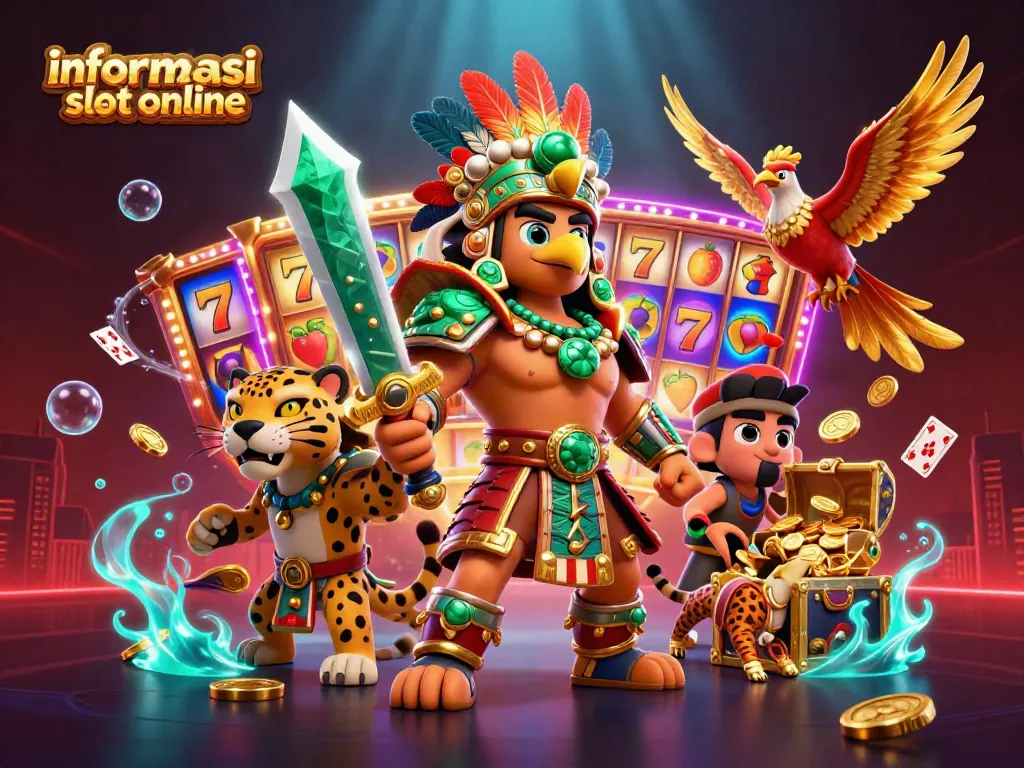 Mencari informasi situs slot online dengan pengalaman permainan yang membuat ketagihan dari ilustrasi kasino penuh warna ini.