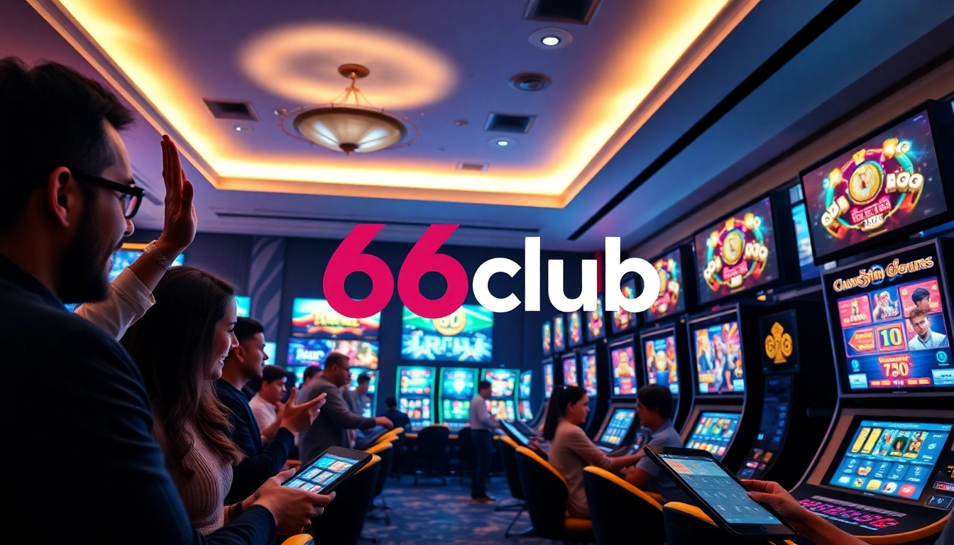 Experience the thrill of 66club's online gambling with vibrant games and engaging atmosphere.