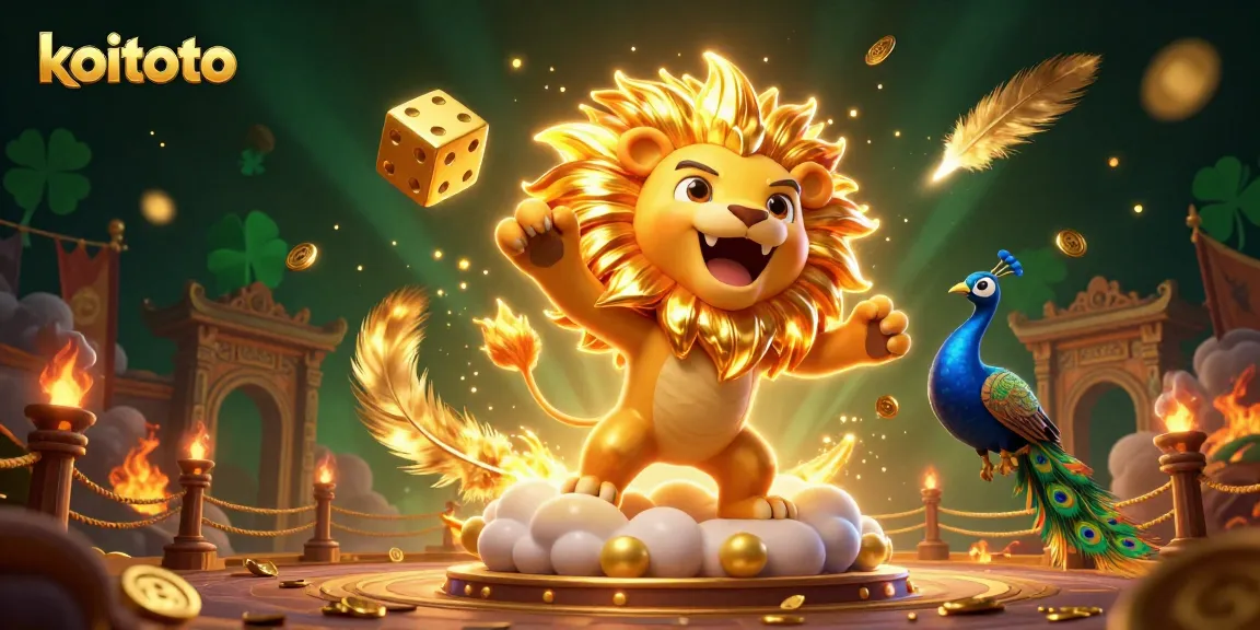 Koitoto players spinning dice in an energetic casino scene, celebrating big wins and vibrant elements.