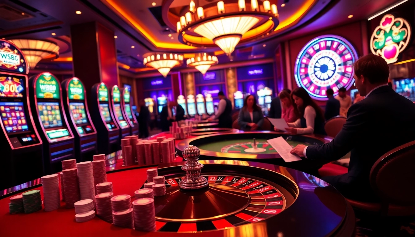 Experience the thrill of online gambling at ww88 with colorful casino tables and engaging players.