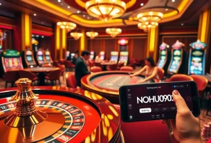 Players enjoying a live casino atmosphere at nohu900.in.net with exciting gaming elements.