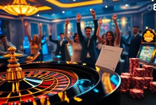 Engaging gambling scene with nhà cái go88 logo, featuring roulette wheel and slot machines