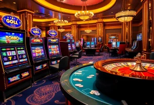 Experience excitement with slot gacor bonus besar at a vibrant casino featuring lively games and joyful players.