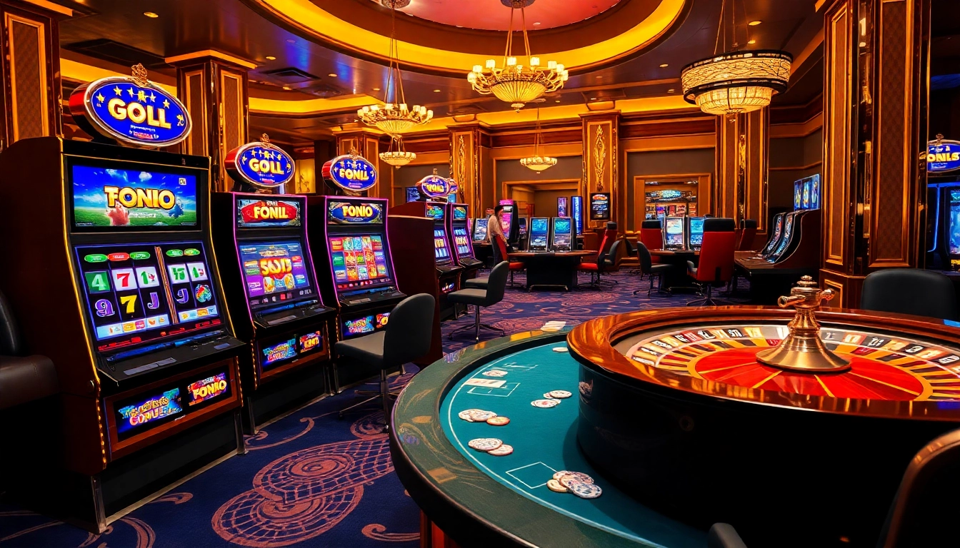 Experience excitement with slot gacor bonus besar at a vibrant casino featuring lively games and joyful players.