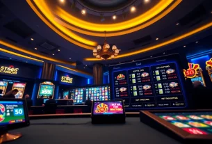 Engaging online gambling experience at ST666 RUCOM platform with live casino and vibrant game slots.