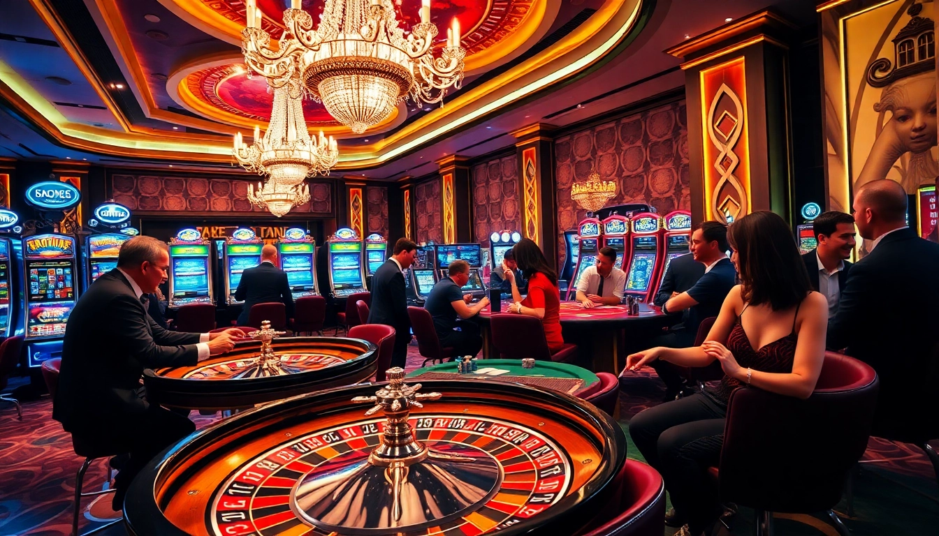 Experience the thrill of gambling at Vaoluoitv with vibrant casino games and excited players.