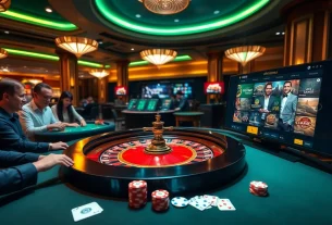Gamblers enjoying a thrilling experience at UU88 casino table with roulette and poker chips.