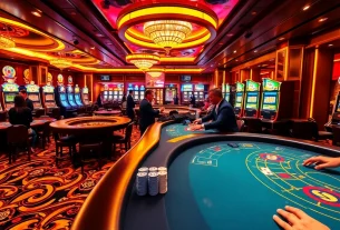 Experience the excitement of gaming at rikbet1.cn.com with our stunning casino visuals featuring poker and roulette tables.