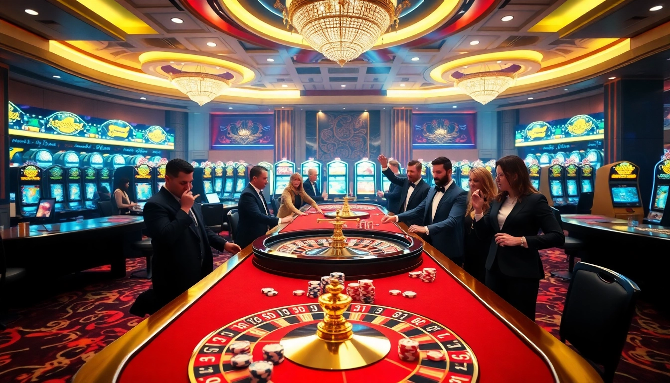 Experience the thrill of winning at the prestigious gaming tables of https://j88com.live/ with vibrant casino visuals.