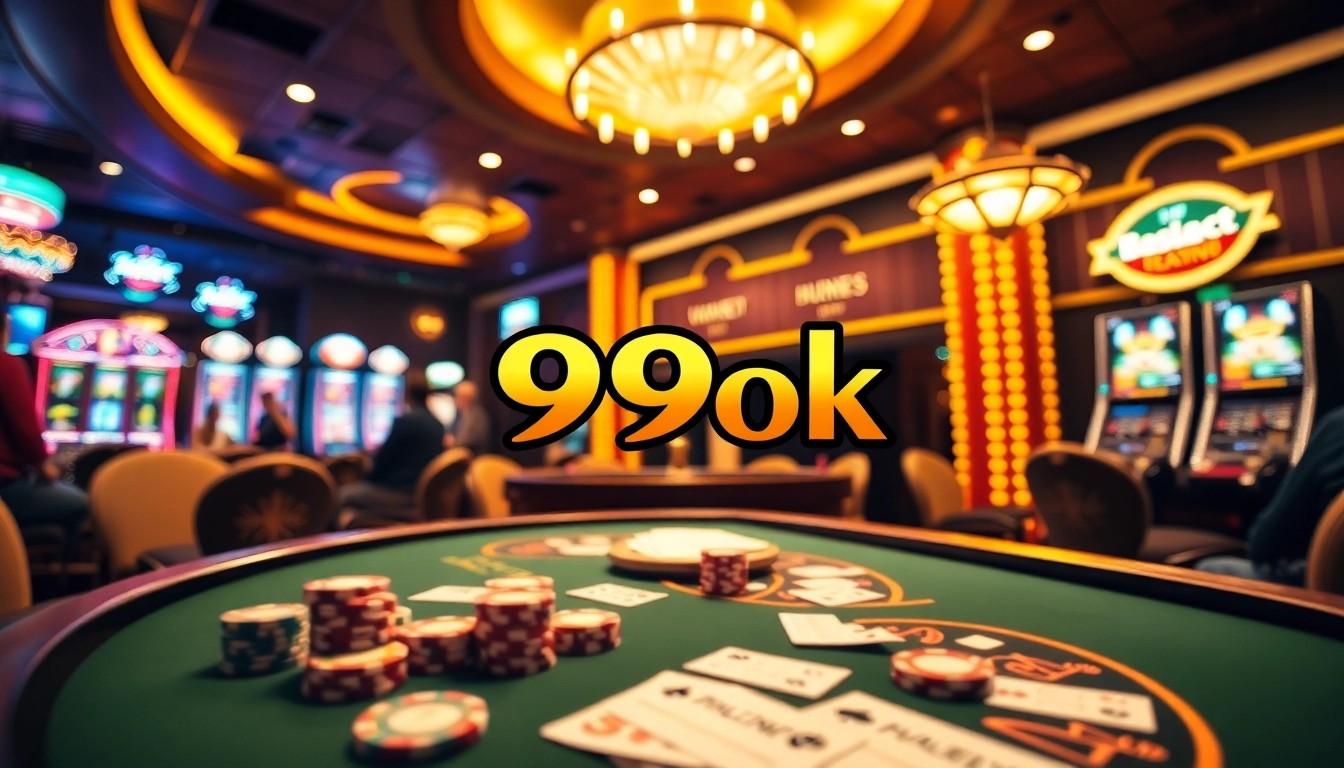 Experience the excitement at 99ok with vibrant casino games and luxurious surroundings.