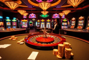 Experience gambling excitement with 58win's vibrant tables, chips, and online interfaces.