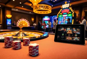 Experience the thrill of U888 with vibrant gaming tables and exciting slot machines.