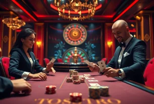 Experience thrilling gameplay at w88 with professionals at a luxurious casino table.