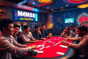 Experience the thrill of online betting at MM88 with vibrant casino visuals and exciting gameplay.