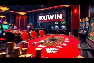 Engage in thrilling gambling experiences at KUWIN with poker, roulette, and vibrant slot machines.