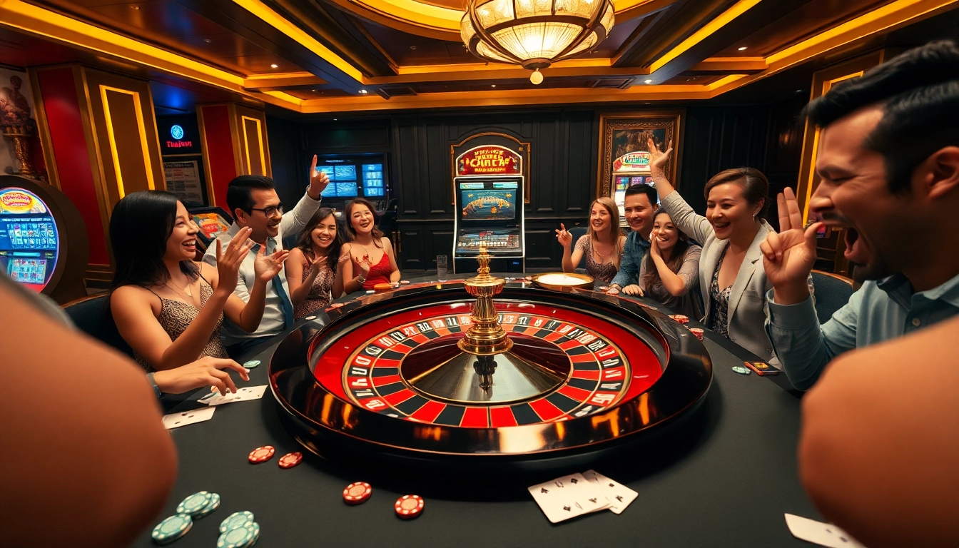 Rasakan sensasi Datukwin saat para pemain merayakan kemenangan di meja roulette mewah.