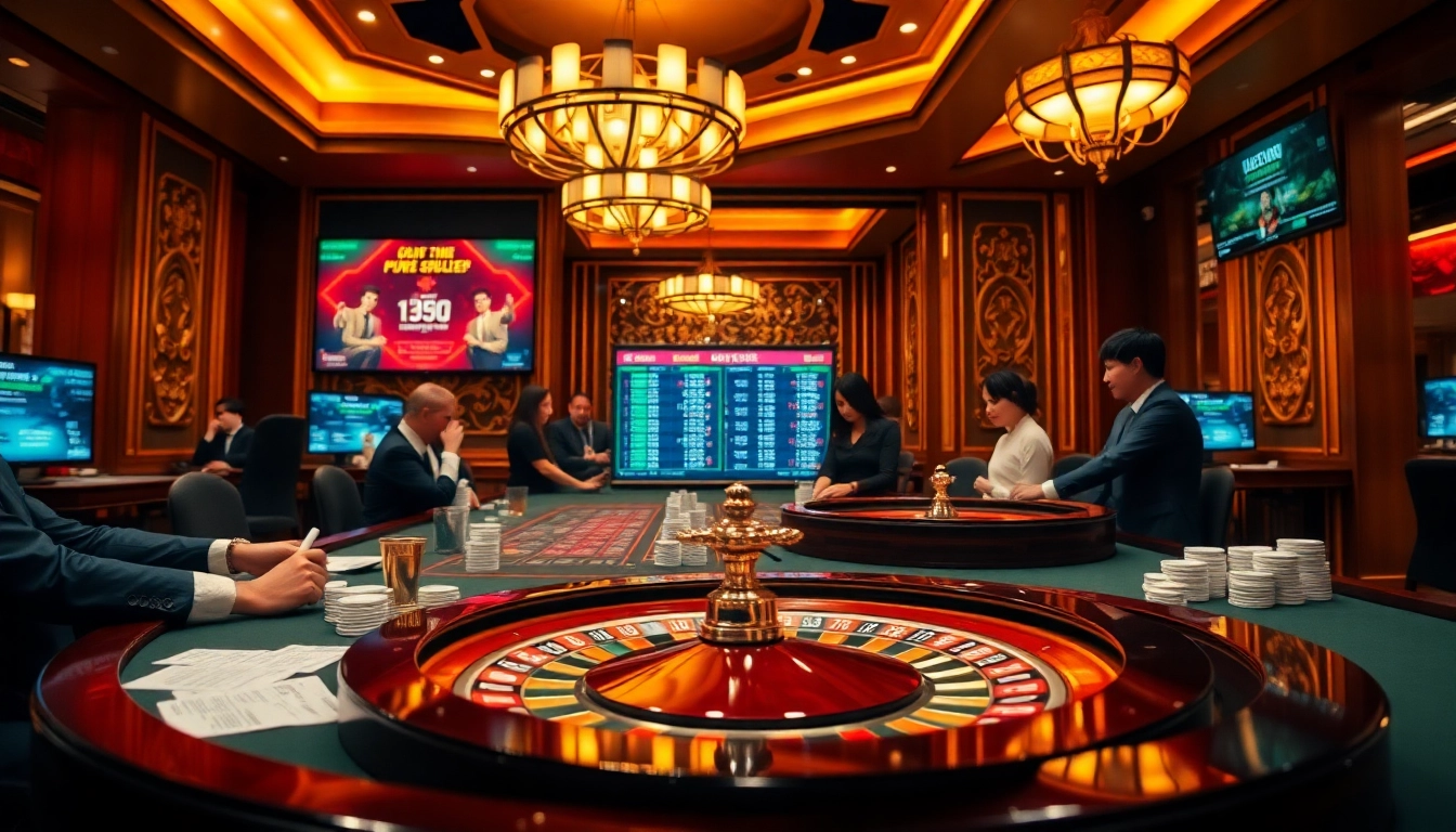 Experience the excitement of lô đề uy tín at a professional casino table full of vibrant betting elements.