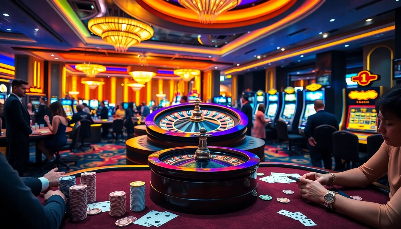Players enjoy high-stakes games and vibrant slot machines at the 99ok casino.