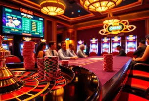 Engage in thrilling poker gameplay at dr88's luxurious casino experience.