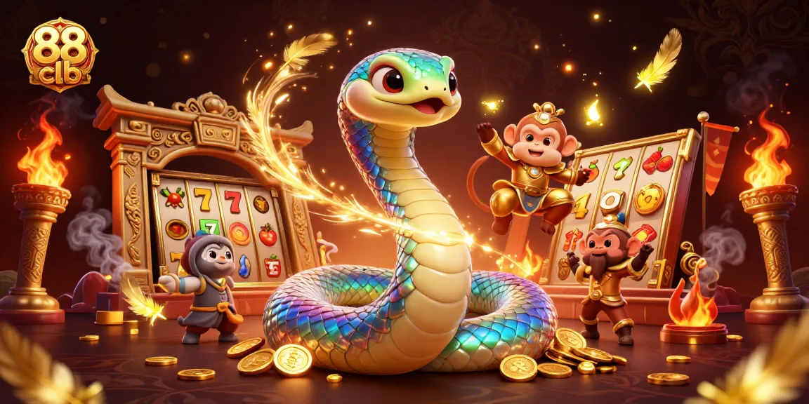 Engage in thrilling gameplay with 88 clb, featuring a vibrant 3D scene filled with action-packed casino elements.
